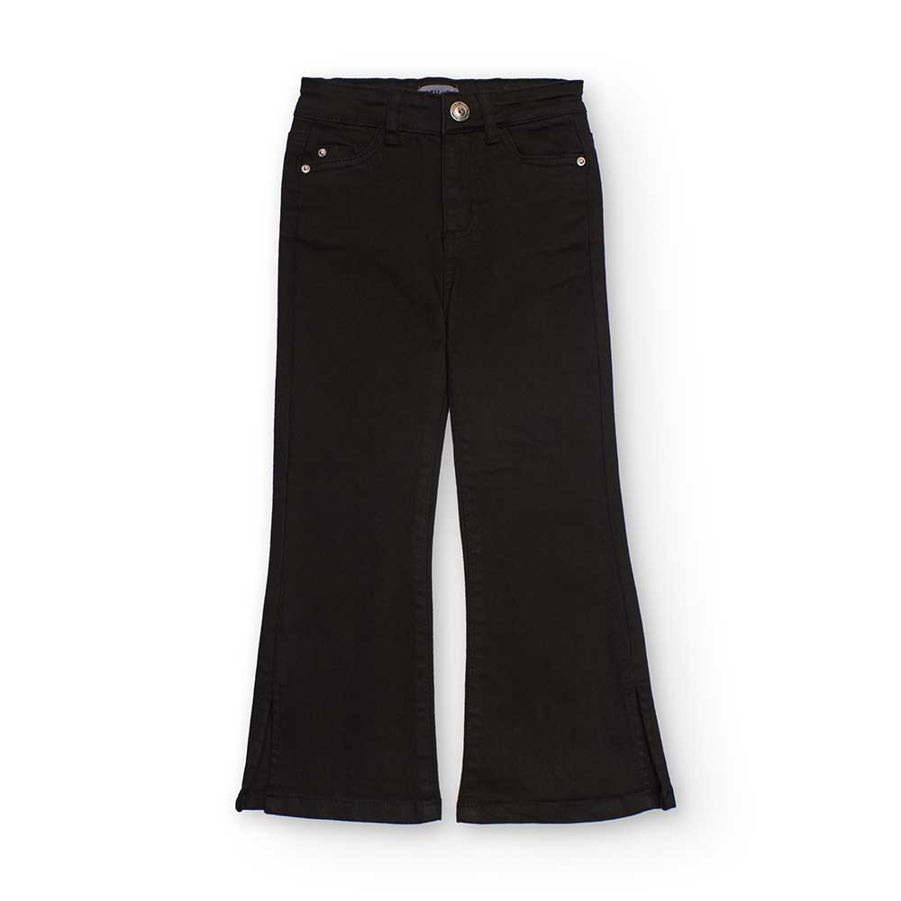 Pantalon en jean de la ligne Nath Kids pour fille, avec jambe évasée et fentes en bas.
Composizio...