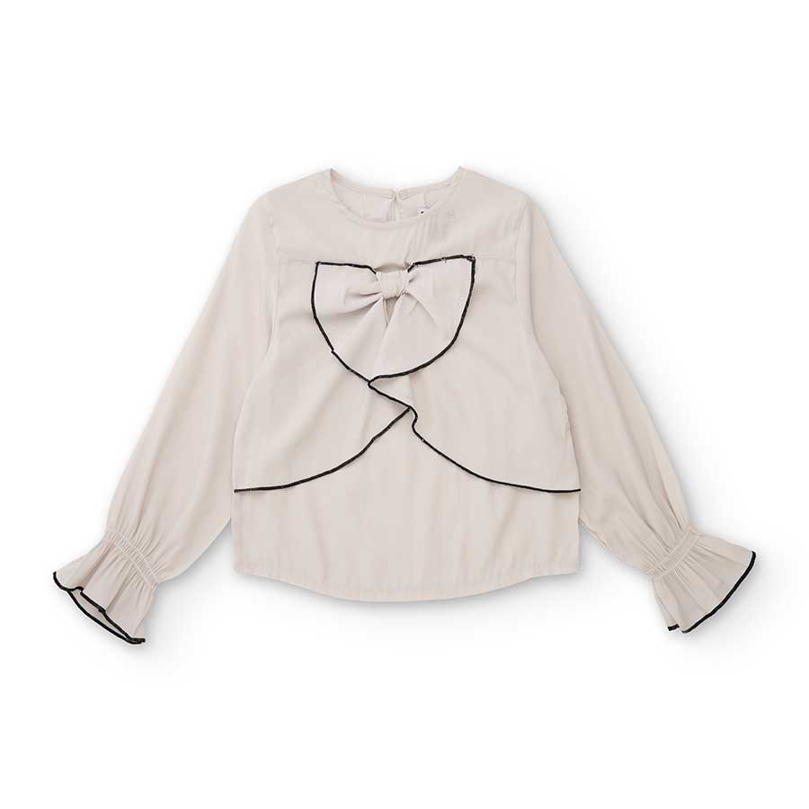 Cette chemise à nœud est parfaite pour apporter une touche d'élégance à la garde-robe de votre pe...