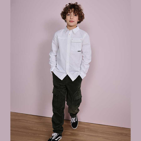 PANTALON CARGO EN VELOURS