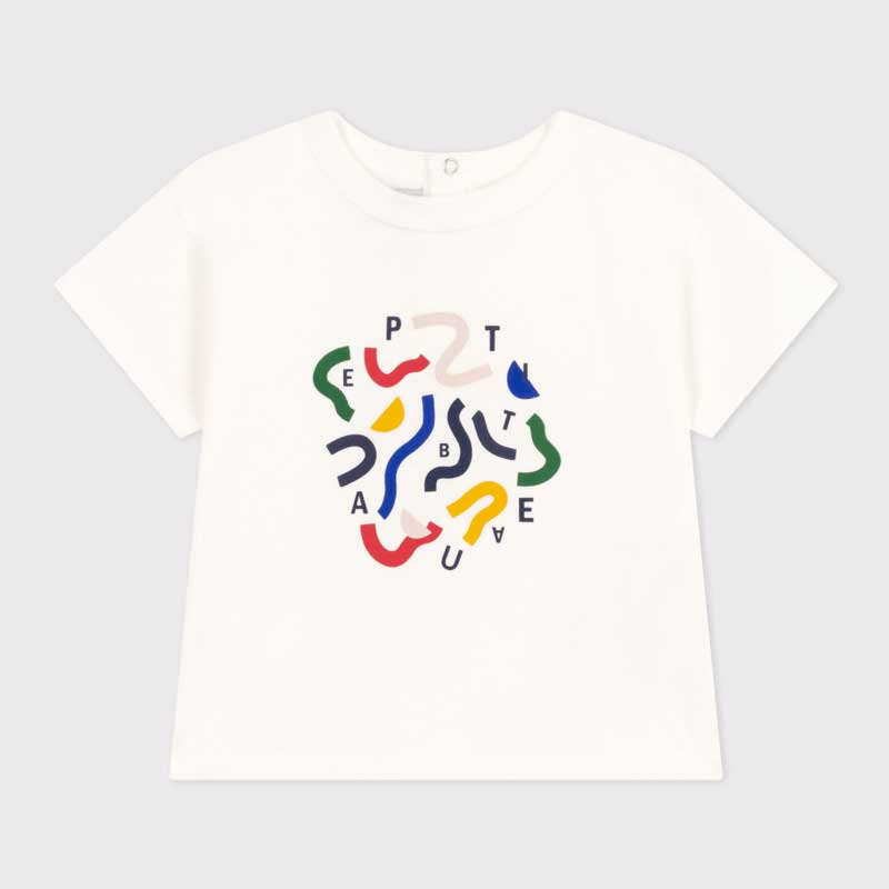 
Short-sleeved T-shirt from the Petit Bateau children's clothing line in jersey.
This t-shirt is ...