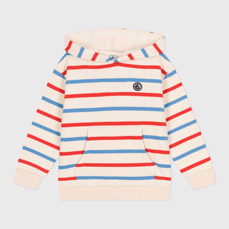
Maglia della Linea Abbigliamento Bambino Petit Bateau in tessuto felpato spazzolato, che unisce ...