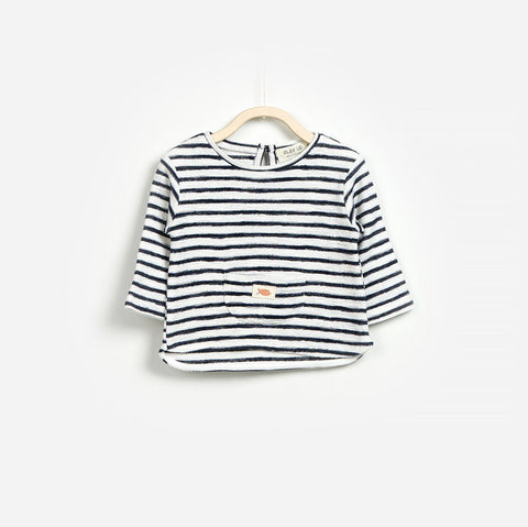 Pull en jersey rayé