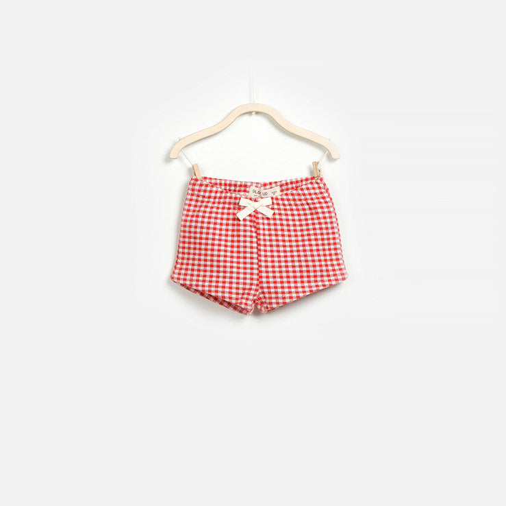Shorts en motif vichy de la ligne de vêtements pour fille Play Up.
Compositions : 100 % Coton

   
