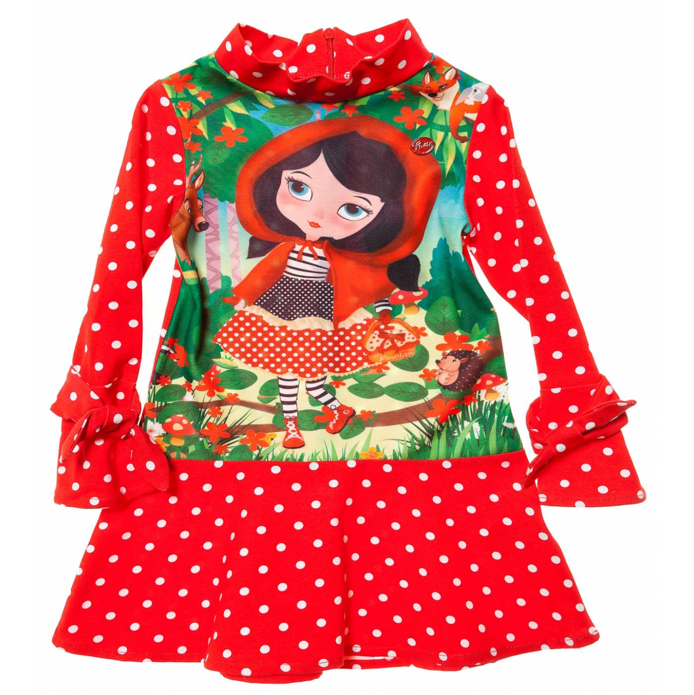 Robe de la ligne Vêtements Fille Rosalita Senoritas avec petits nœuds sur les manches et fermetur...