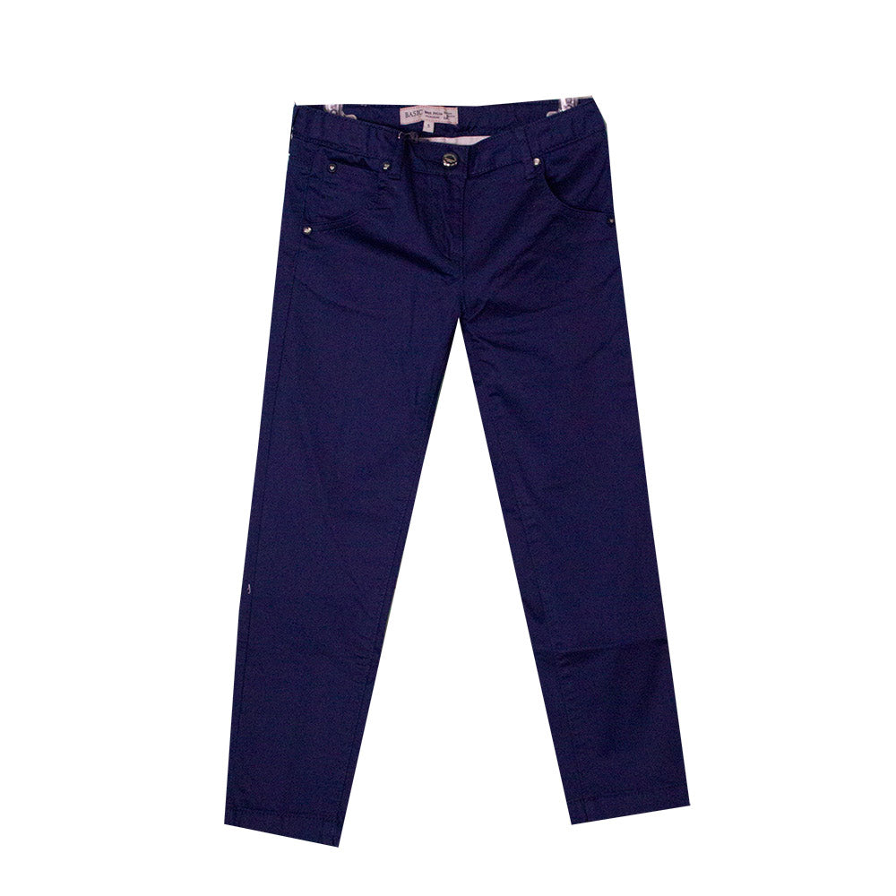 Pantalon de la ligne vêtements fille Silvian Heach Kids, uni modèle
  cinq poches. Taille réglabl...