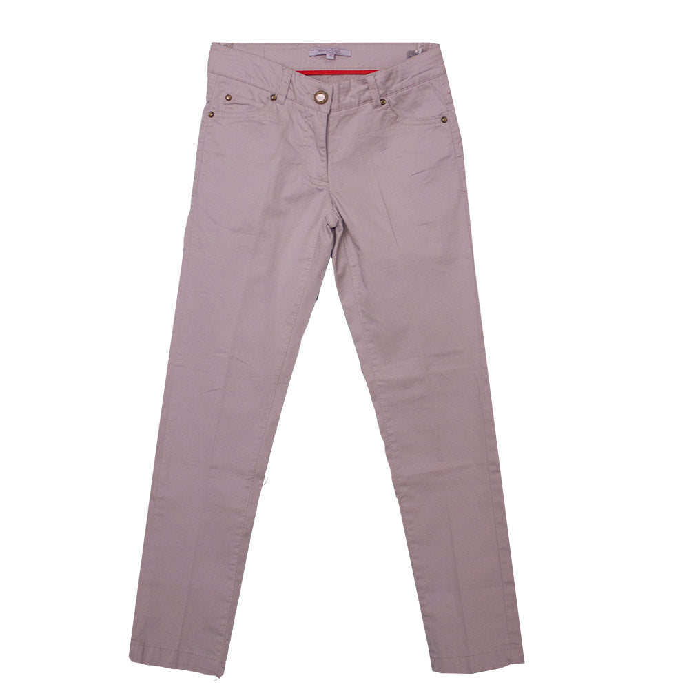 Pantalon de la ligne vêtements fille Silvian Heach Kids uni, modèle cinq poches. Ceinture réglabl...