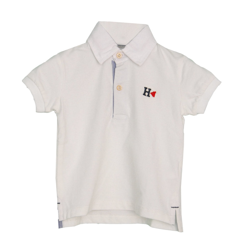 Polo de la ligne vêtements enfant Silvian Heach uni avec broderie colorée
  sur le devant.

   

...
