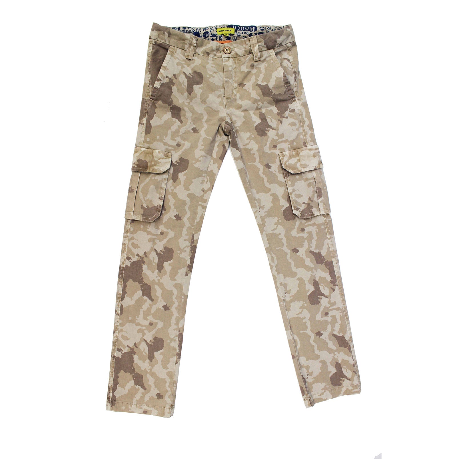 Pantalon de la ligne vêtements enfant Silvian Heach long motif camouflage avec poches latérales ;...