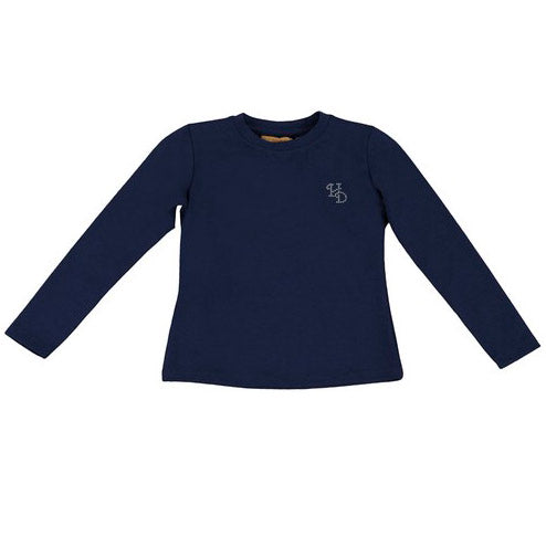 T-shirt manches longues basique de la ligne vêtements fille Silvian Heach, col rond, application ...