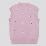 GILET SENZA MANICHE RICAMATO