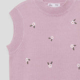 GILET SENZA MANICHE RICAMATO