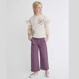PANTALONI LARGHI VIOLETTO