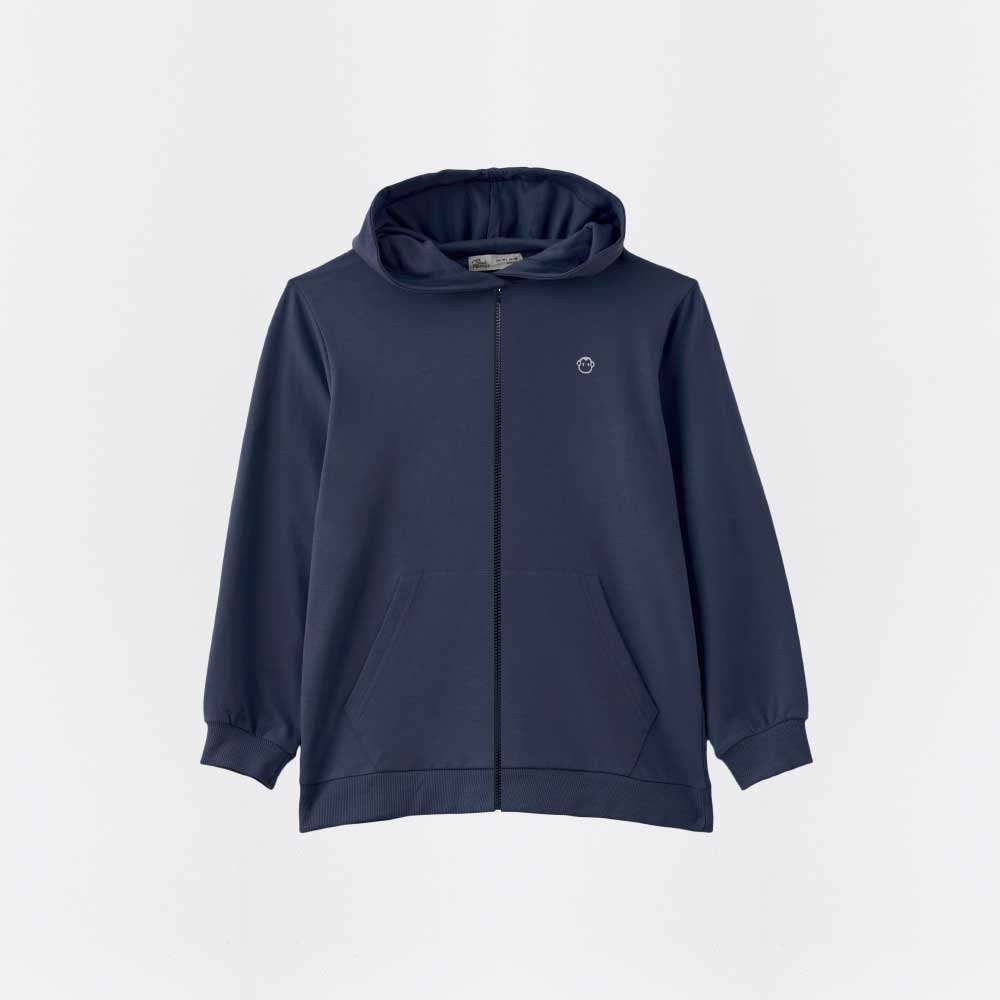 Scopri la felpa con zip e cappuccio STREET MONKEY, pensata per i bambini che amano il comfort e l...