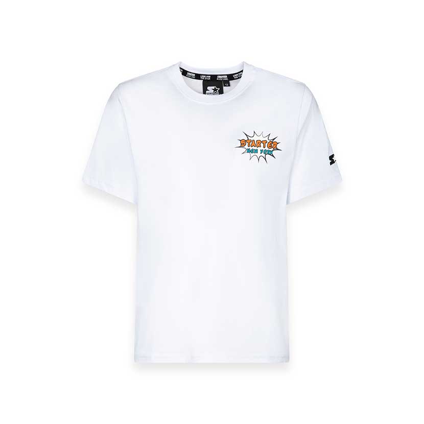 
T-shirt de la ligne de vêtements pour enfants Starter, à manches courtes avec une impression col...