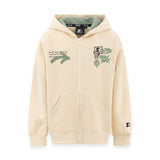 FELPA CON ZIP E CAPPUCCIO