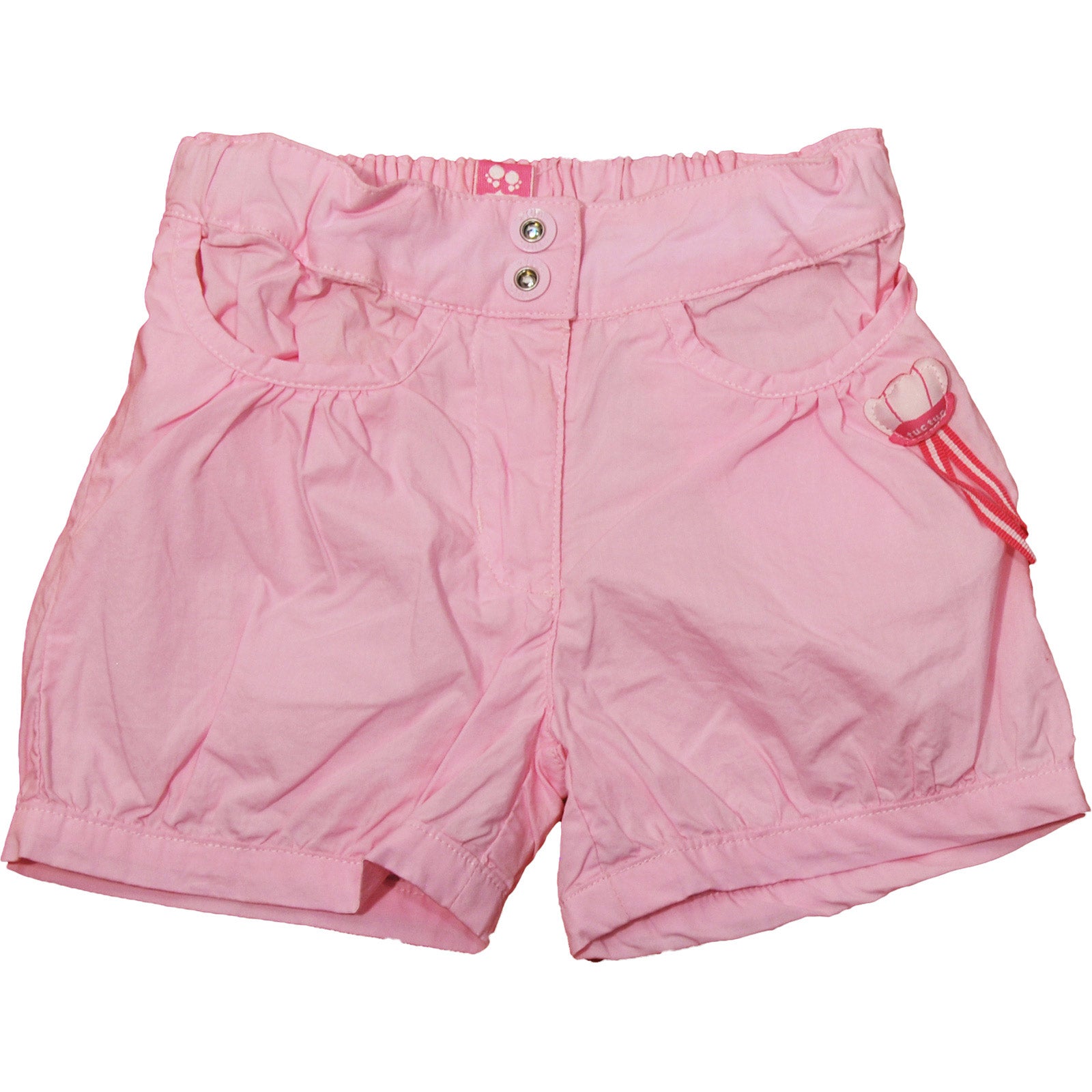 Short de la ligne de vêtements pour fille Tuc Tuc en popeline de coton, avec petites poches à l'a...