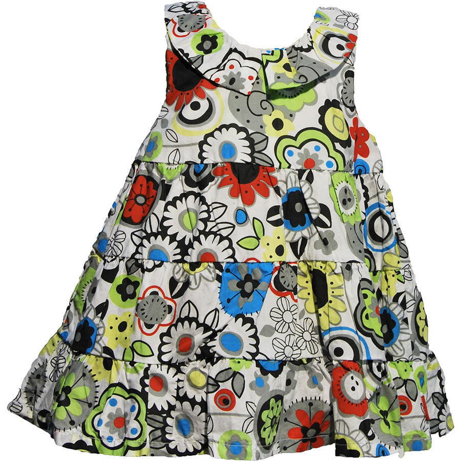 Robe de la ligne vêtements fille Tuc Tuc avec culotte du même motif,
en popeline de coton. Bouton...