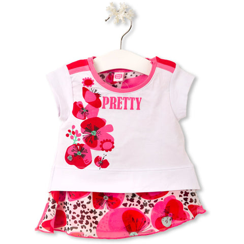 CAMISOLA COMBINADA L&amp;B - TUC TUC - Sesso: Bambina - Colore: uni - Stagione: Primavera-Estate