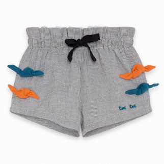 Shorts de la ligne vêtements fille Tuc Tuc, avec motif à carreaux et bande élastique à la taille....