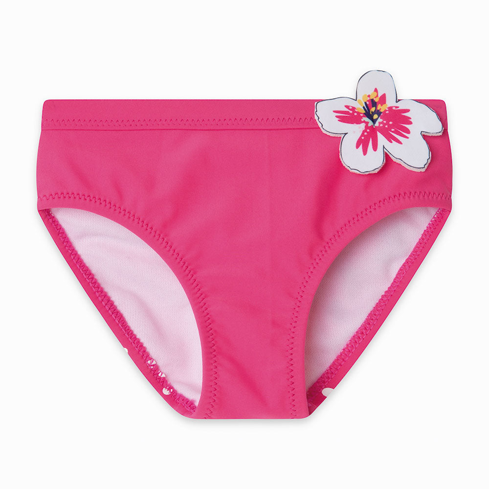 
  Swim briefs from the Tuc Tuc Girl's Clothing Line, simple, with design on the back
  and flowe...