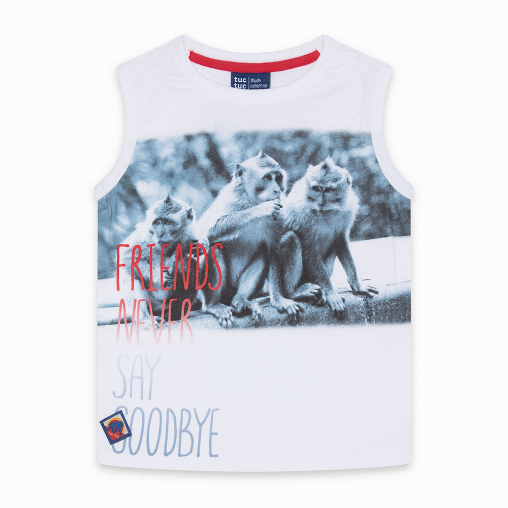 Canotte de plage de la Ligne Vêtements Enfant Tuc Tuc avec une jolie impression sur le devant.

 ...