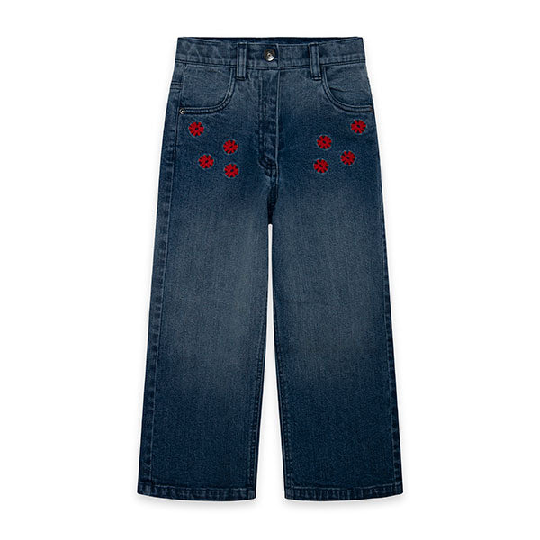 Pantalon denom de la Ligne Vêtements Fille Tuc Tuc, collection Sea Lovers,
  modèle palazzo avec ...