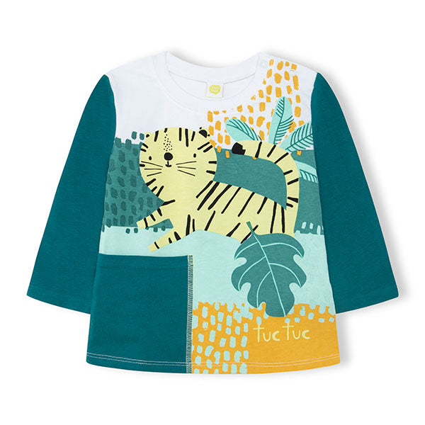 T-shirt de la Ligne Vêtements Enfant Tuc Tuc, collection in the Jungle, avec
  impression colorée...