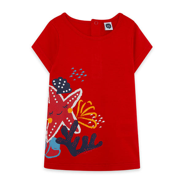 T-shirt de la Ligne Vêtements Fille Tuc Tuc, collection Red Submarine, avec
  magnifique impressi...