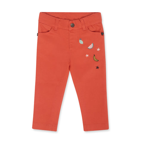 COTTON TWILL PANTS