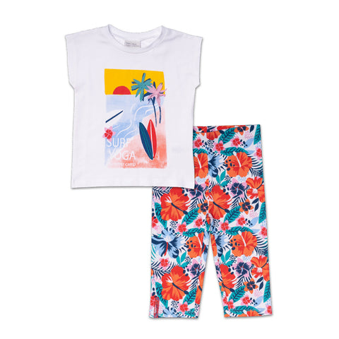 T SHIRT E LEGGINGS CAPRI JERSEY - Tuc Tuc - Sesso: Bambina - Colore: uni - Stagione: Primavera-Estate