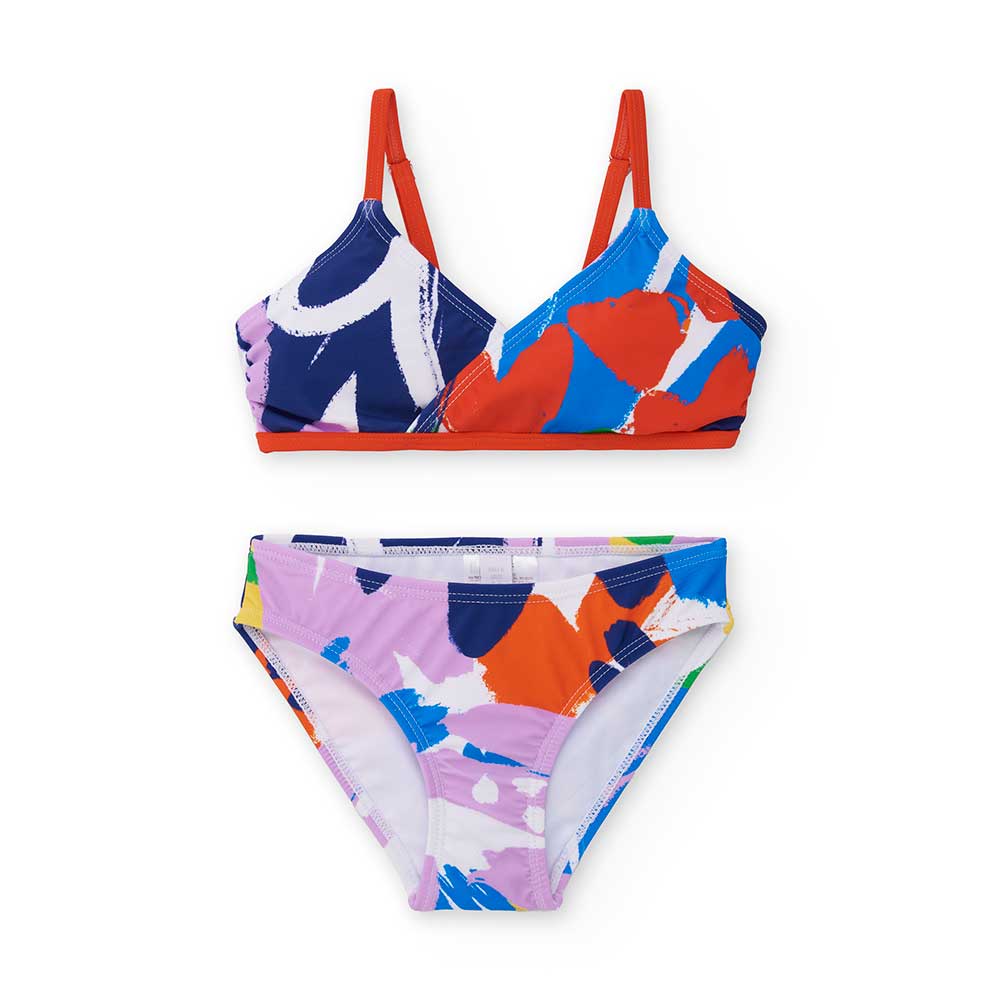 Bikini de la Ligne Vêtements Fille Tuc Tuc, avec modèle croisé avec bretelles réglables.
Composit...