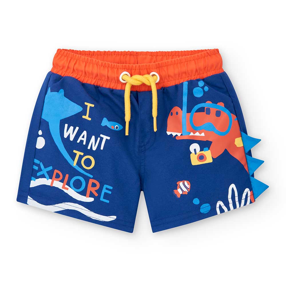 Boxer shorts from the Tuc Tuc Children's Clothing Line, featuring a drawstring waist and cute pri...
