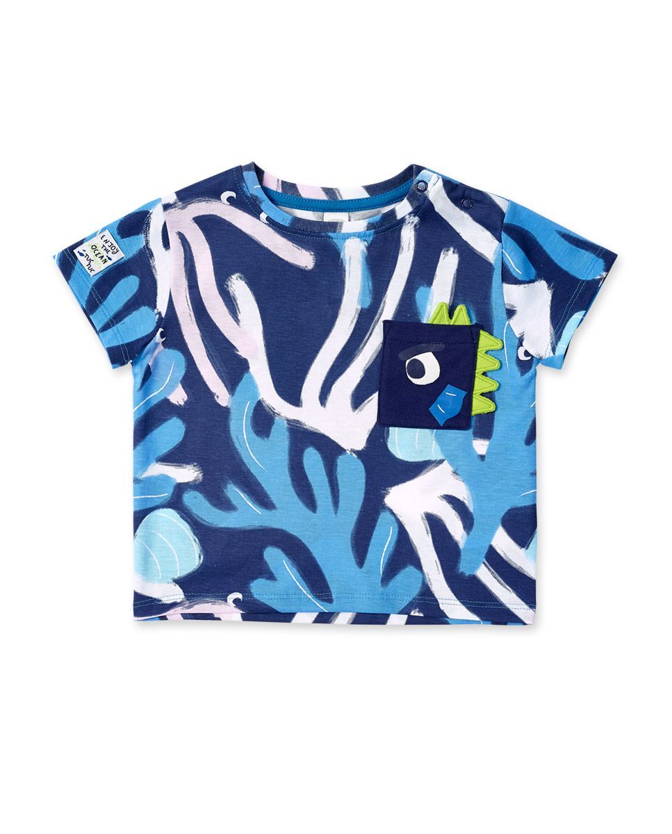 T-shirt de la Ligne Vêtements Enfant Tuc Tuc, avec boutons-pression sur l'épaule. Petite poche à ...