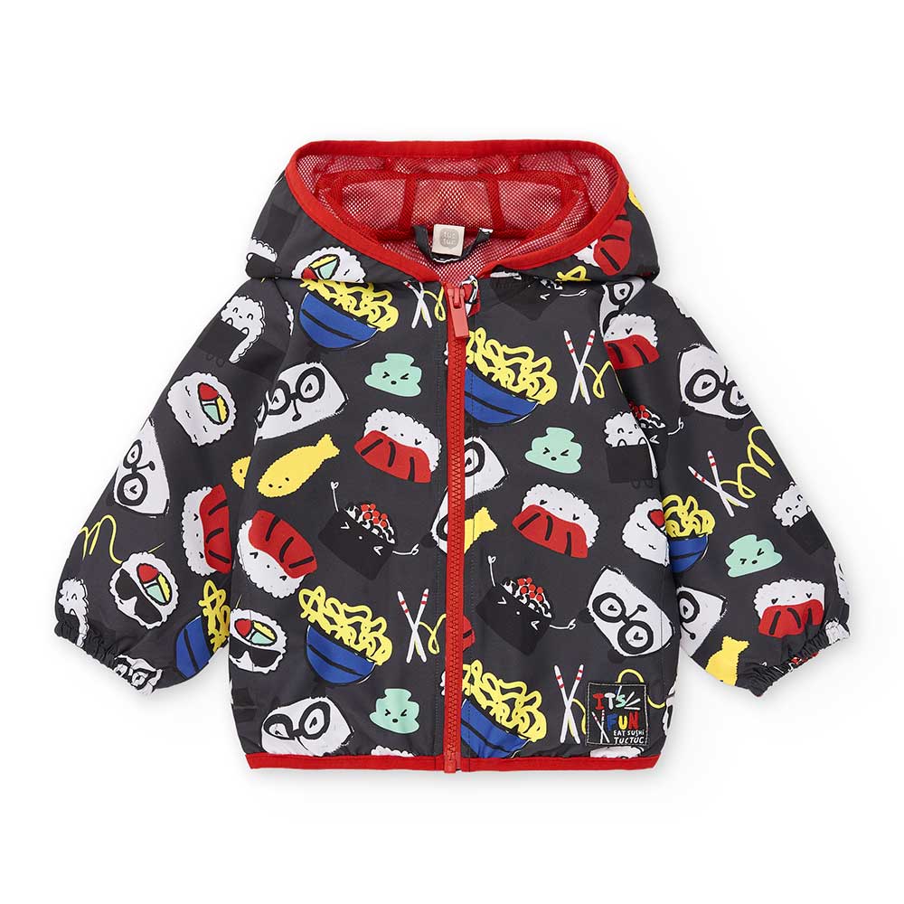 Giubbotto antivento della Linea Abbigliamento bambino Tuc Tuc, con cappuccio e retina all'interno...