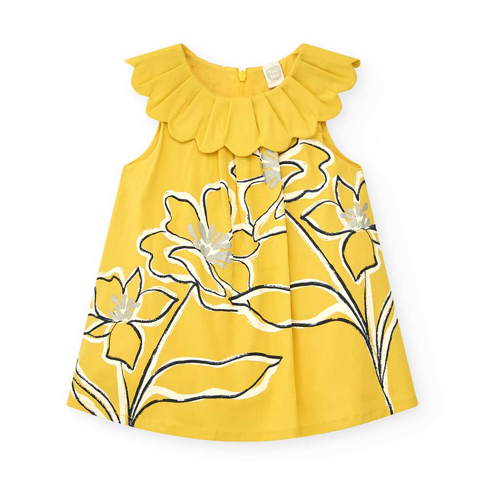 Abitino della Linea Abbigliamento Bambina Tuc Tuc, elegante, con taglio impero, ampio colletto e ...