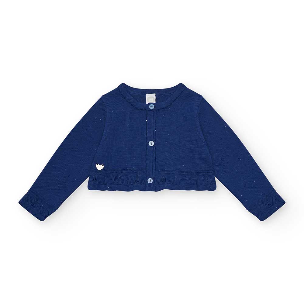 Cardigan de la Ligne Vêtements Fille Tuc Tuc, élégant et avec un modèle court, parsemé de lurex.C...