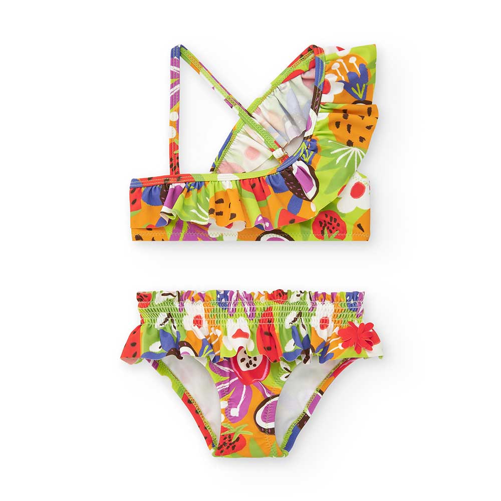 Bikini à motif coloré de la Ligne Vêtements Fille Tuc Tuc.Compostion : Polyamide 82 %, Élasthanne...