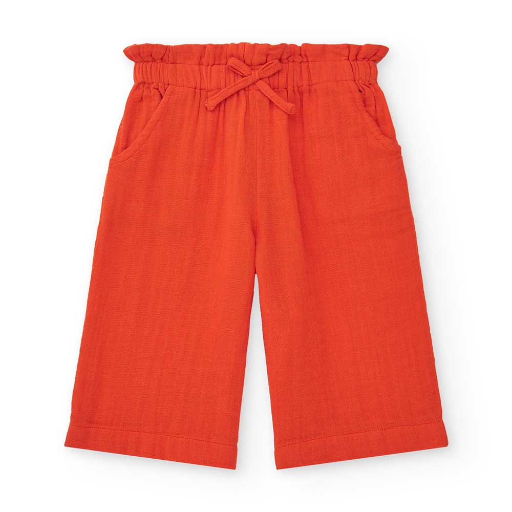 Pantalon large de la Ligne Vêtements Fille Tuc Tuc, avec élastique et cordon à la taille.Composit...