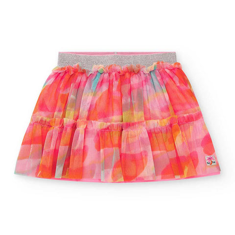 JUPE EN JERSEY ET TULLE