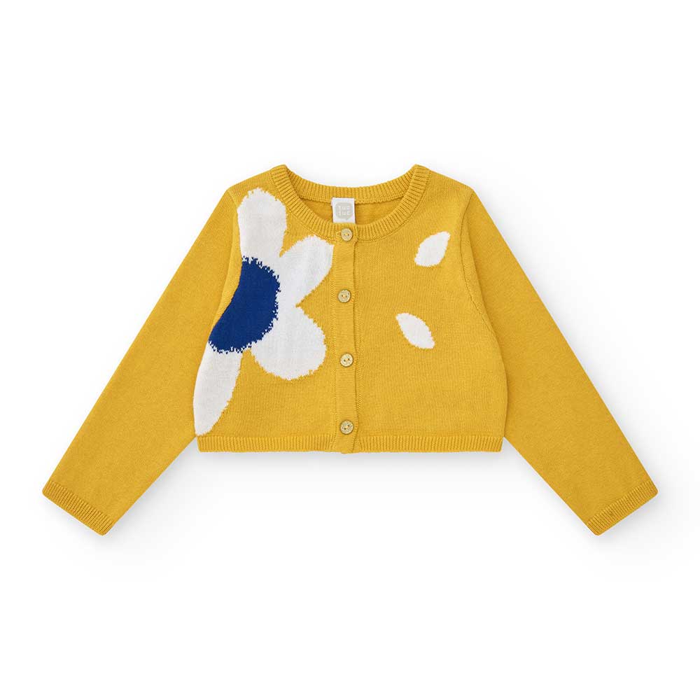 Cardigan della Linea Abbigliamento Bambina Tuc Tuc con modellino corto e fantasia floreale su un ...