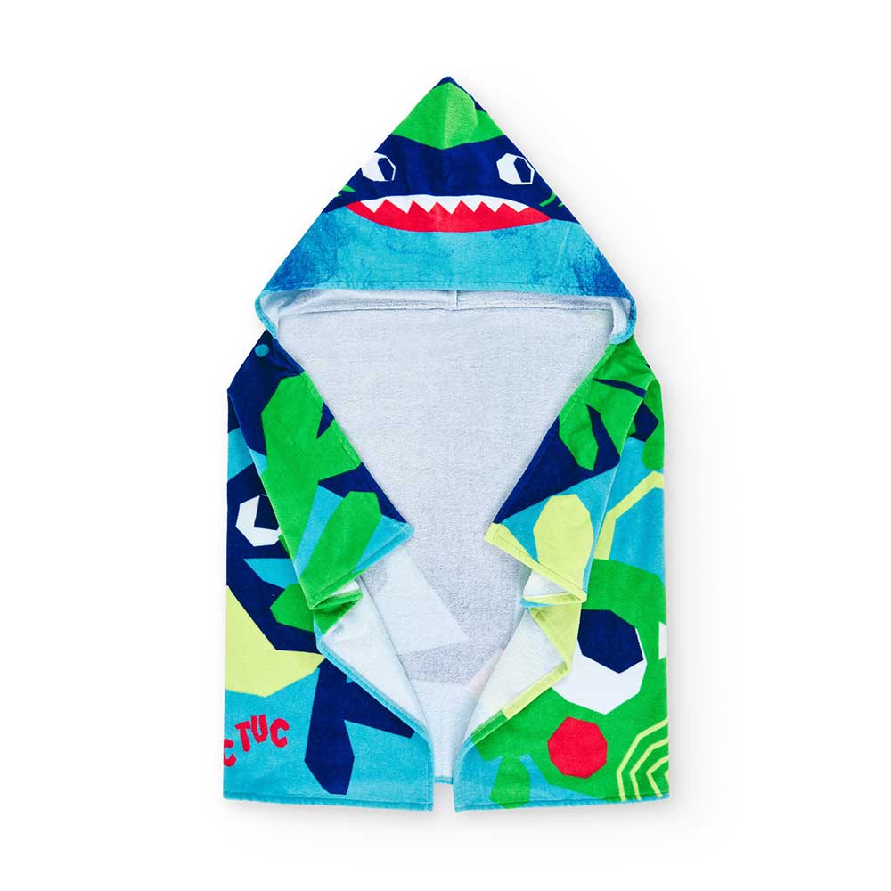 Poncho de plage de la Ligne Vêtements Enfant Tuc Tuc, avec motif multicolore.Compositions : Coton...