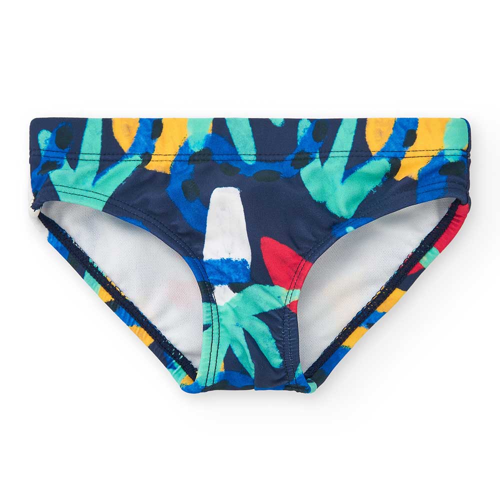 Slip de bain de la Ligne Vêtements Enfant Tuc Tuc, avec un motif aux couleurs vives.Compostion : ...