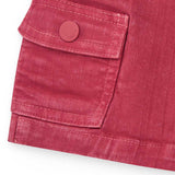 GONNA-PANTALONI TWILL DI COTONE (GARMENT DYE) - TUC TUC - Sesso: Bambina - Colore: Rosso - Stagione: Primavera-Estate