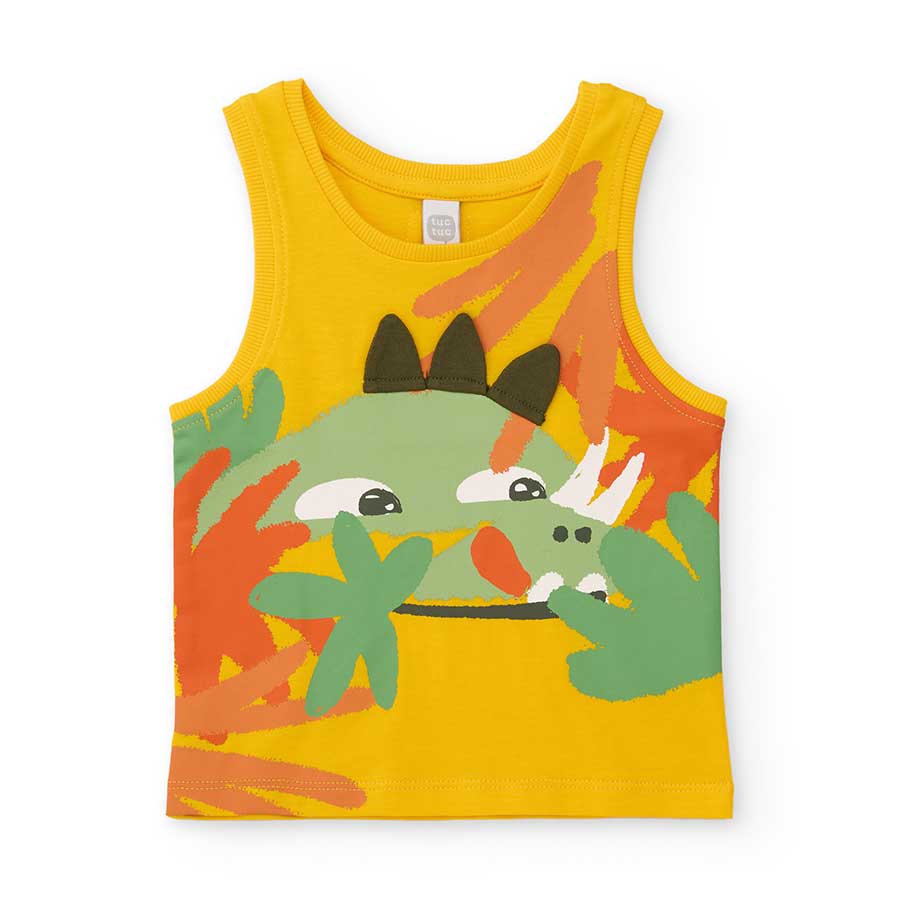 Débardeur de la ligne de vêtements pour enfants Tuc Tuc, aux couleurs vives et avec une applicati...