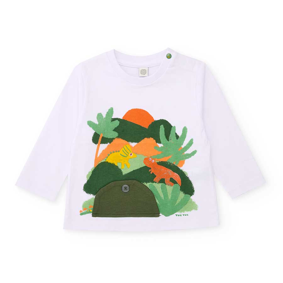 T-shirt à manches longues de la ligne de vêtements pour enfants Tuc Tuc, avec une impression colo...