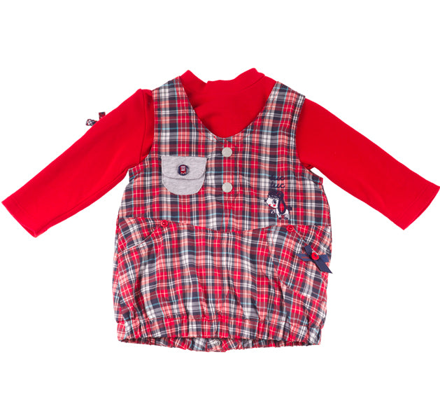 Robe de la ligne vêtements fille Tuc Tuc composée d'une robe tablier en tissu type imperméable av...