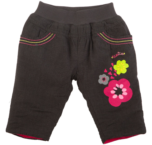 Pantalon en molleton de la ligne vêtements fille Tuc Tuc, avec surpiqûres multicolores et élastiq...