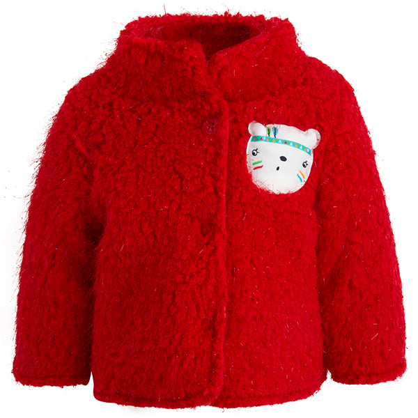 Parka matelassé de la ligne Vêtements Fille Tuc Tuc avec col mao
  et riche travail en bouclé à l...