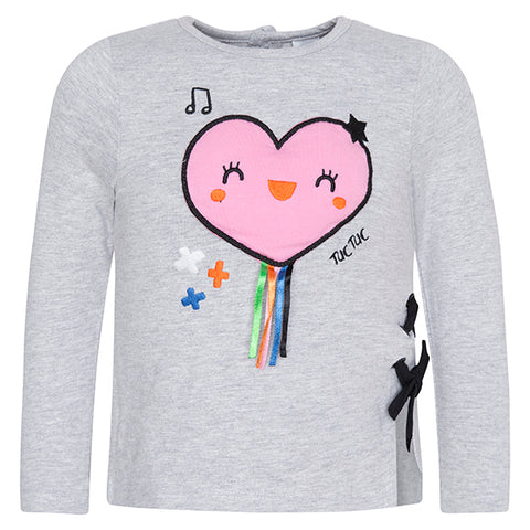 T-SHIRT EN MAILLE DÉTAILS FILLE