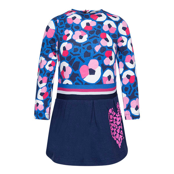 Abitino in maglina della linea abbigliamento bambina Tuc Tuc, con elastico sui fianchi e fantasia...